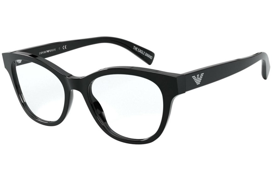 Okulary korekcyjne Emporio Armani EA3162 5001 Kocie oczy Czarne