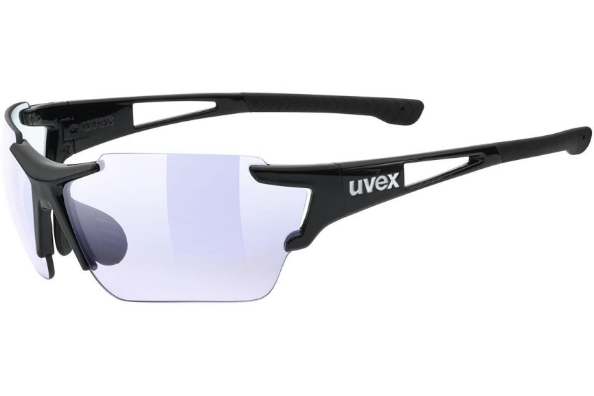 Okulary przeciwsłoneczne uvex sportstyle 803 race vm Black S1-S3 Prostokątne Czarne