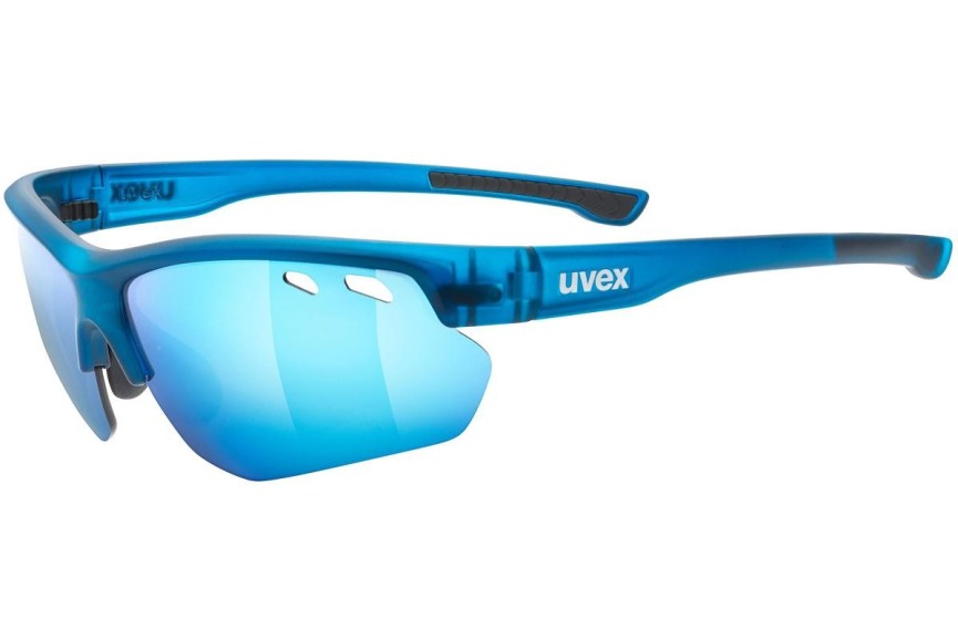 Okulary przeciwsłoneczne uvex sportstyle 115 Blue Mat S3 Prostokątne Niebieskie