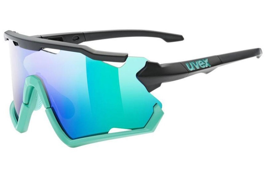 Okulary przeciwsłoneczne uvex sportstyle 228 Black / Mint S3 Pojedyncze | Shield Czarne