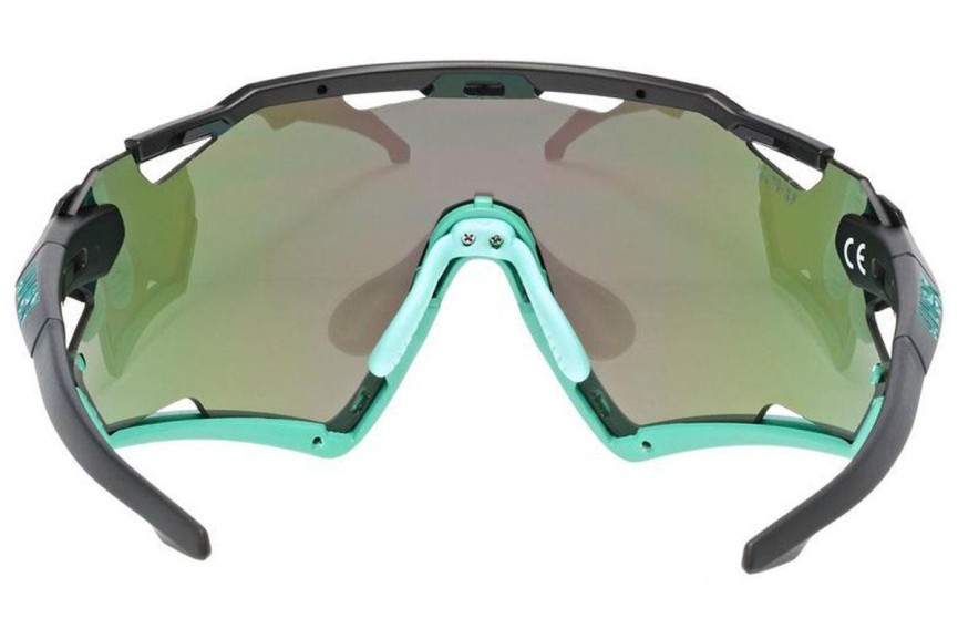 Okulary przeciwsłoneczne uvex sportstyle 228 Black / Mint S3 Pojedyncze | Shield Czarne