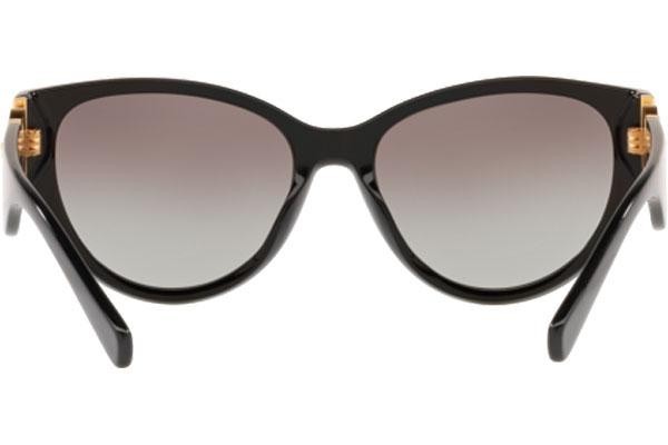 Okulary przeciwsłoneczne Versace VE4368 GB1/11 Kocie oczy Czarne