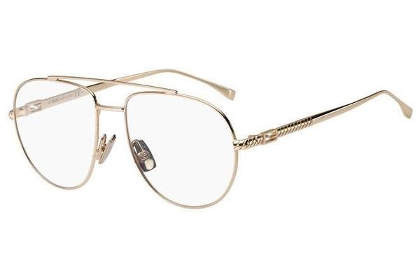 Okulary korekcyjne Fendi FF0446 DDB/99 Pilotki (Aviator) Złote