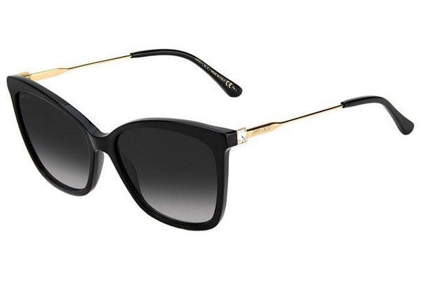 Okulary przeciwsłoneczne Jimmy Choo MACI/S 807/9O Kocie oczy Czarne
