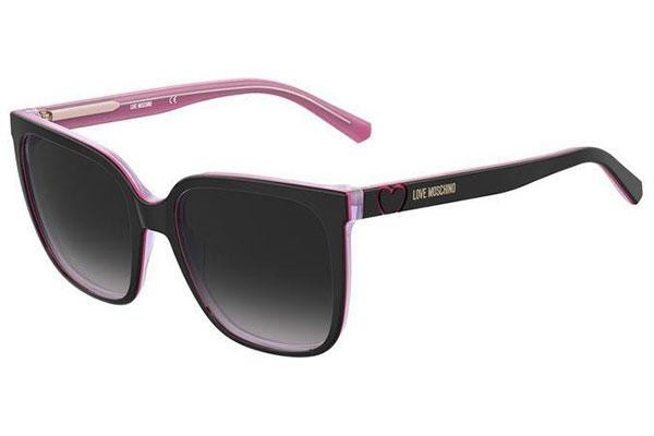 Okulary przeciwsłoneczne Love Moschino MOL044/S 807/9O Kwadratowe Czarne