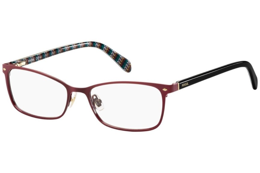 Okulary korekcyjne Fossil FOS7038 LHF Prostokątne Czerwone