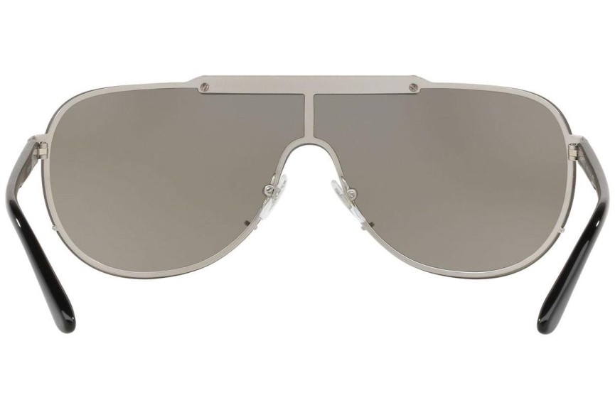 Okulary przeciwsłoneczne Versace VE2140 10006G Pojedyncze | Shield Srebrne