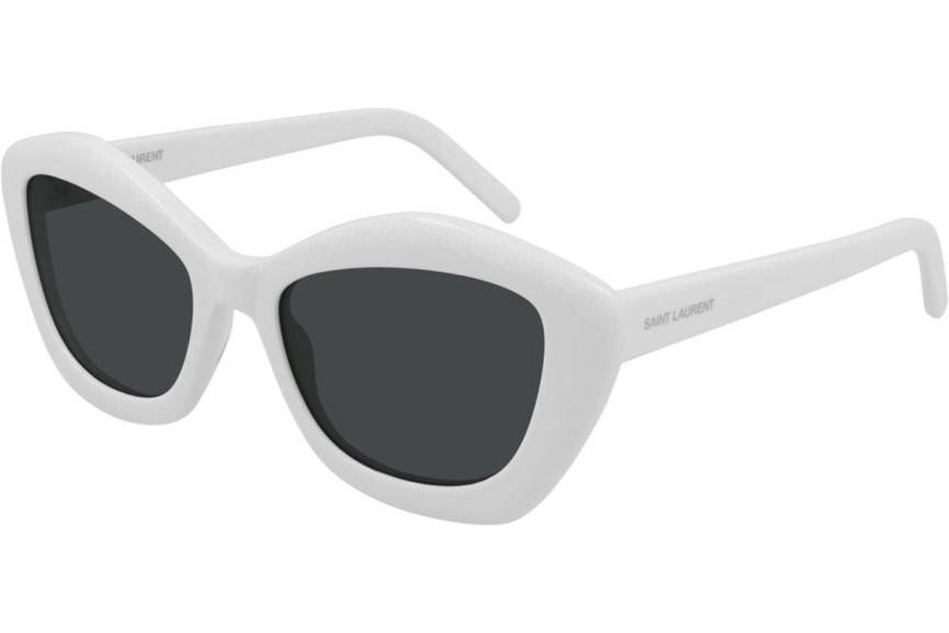 Okulary przeciwsłoneczne Saint Laurent SL68 004 Kocie oczy Białe