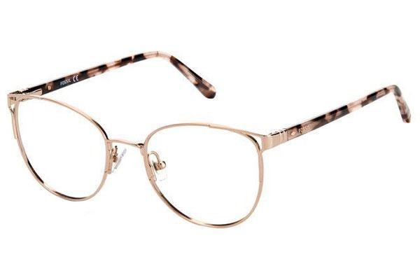 Okulary korekcyjne Fossil FOS7095 AU2 Kocie oczy Złote