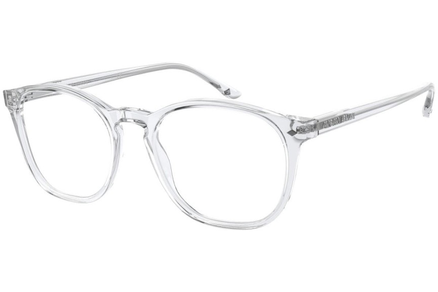 Okulary korekcyjne Giorgio Armani AR7074 5893 Kwadratowe Przezroczyste
