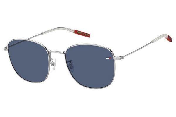 Okulary przeciwsłoneczne Tommy Jeans TJ0052/F/S CTL/KU Kwadratowe Srebrne