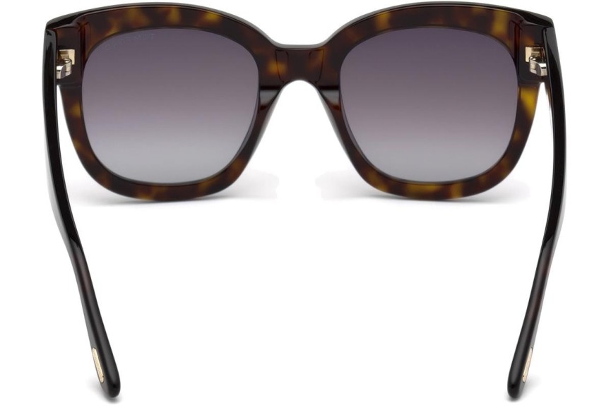 Okulary przeciwsłoneczne Tom Ford Beatrix FT0613 52T Kwadratowe Havana