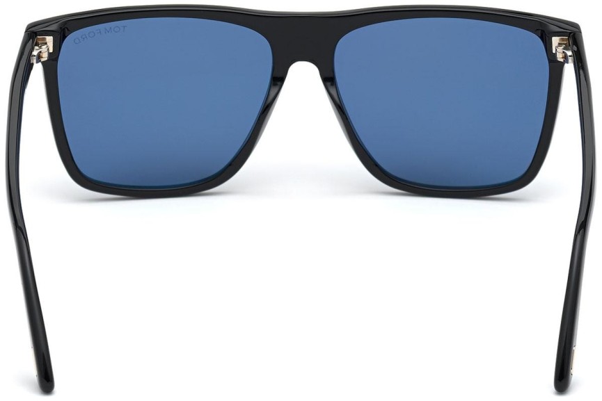 Okulary przeciwsłoneczne Tom Ford FT0832 01V Kwadratowe Czarne