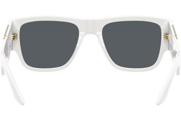 Okulary przeciwsłoneczne Versace Greca VE4403 314/87 Kwadratowe Białe