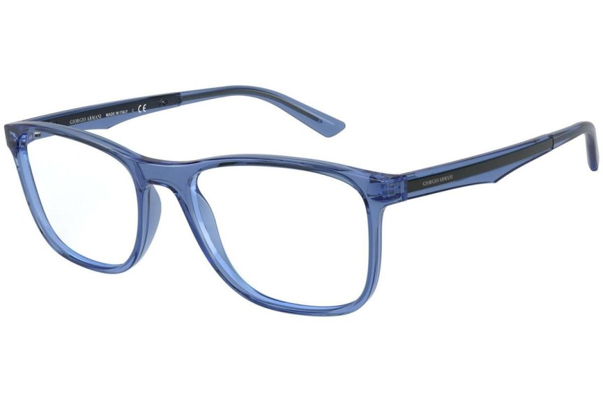 Okulary korekcyjne Giorgio Armani AR7187 5816 Kwadratowe Niebieskie