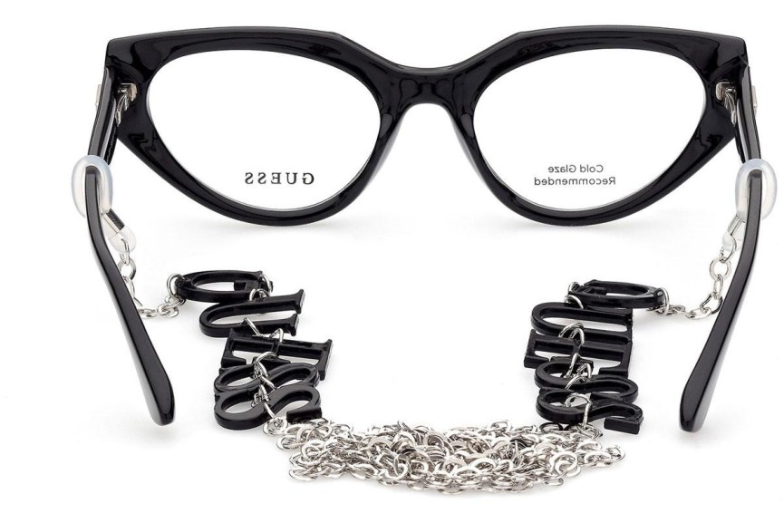 Okulary korekcyjne Guess GU2853 001 Kocie oczy Czarne
