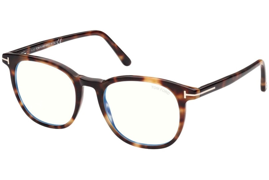 Okulary korekcyjne Tom Ford FT5754-B 053 Okrągłe Havana