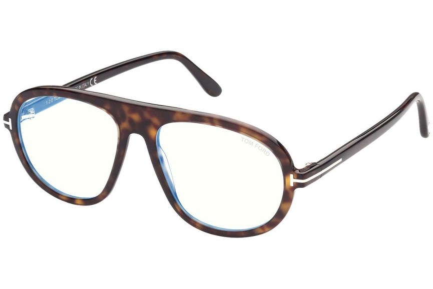 Okulary korekcyjne Tom Ford FT5755-B 052 Pilotki (Aviator) Havana