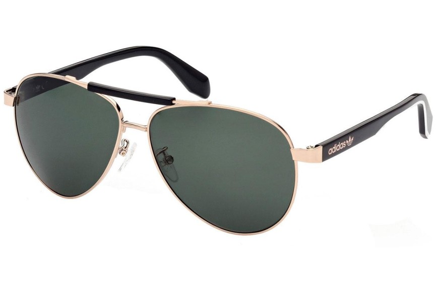 Okulary przeciwsłoneczne Adidas Originals OR0063 28N Pilotki (Aviator) Złote