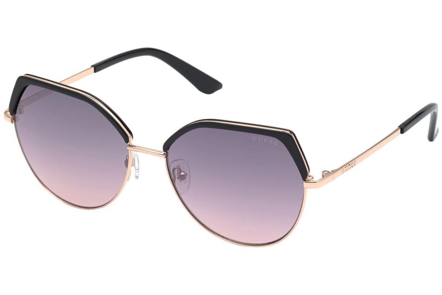 Okulary przeciwsłoneczne Guess GU7736 01U Kwadratowe Czarne