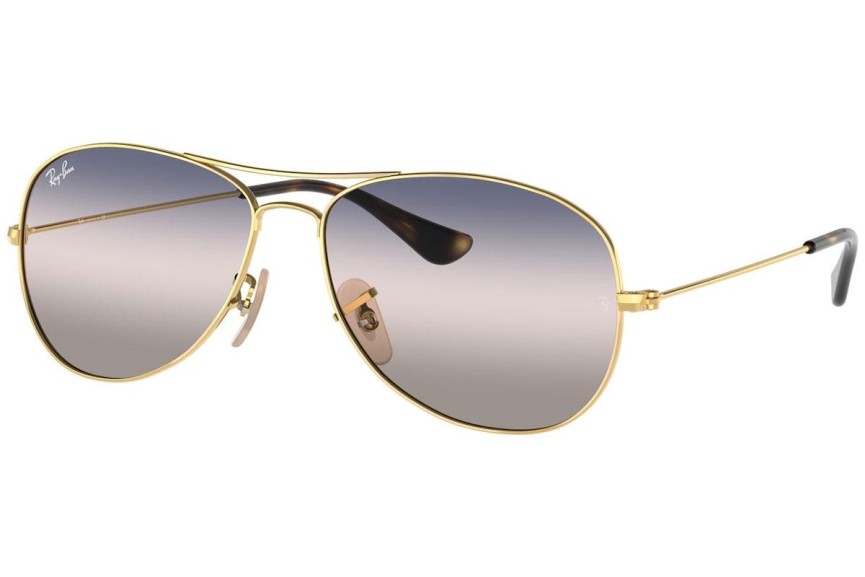 Okulary przeciwsłoneczne Ray-Ban Cockpit RB3362 001/GE Pilotki (Aviator) Złote