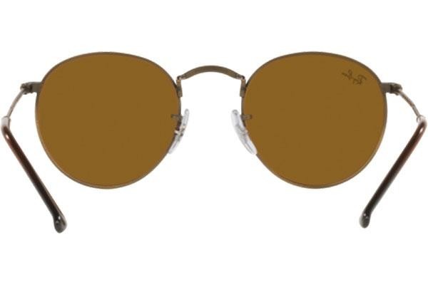 Okulary przeciwsłoneczne Ray-Ban Round Metal RB3447 922833 Okrągłe Złote