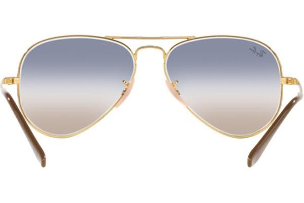 Okulary przeciwsłoneczne Ray-Ban Aviator Metal II RB3689 001/GD Pilotki (Aviator) Złote