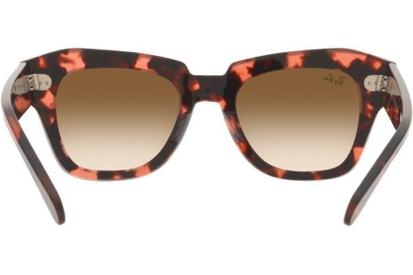 Okulary przeciwsłoneczne Ray-Ban State Street RB2186 133451 Kwadratowe Havana
