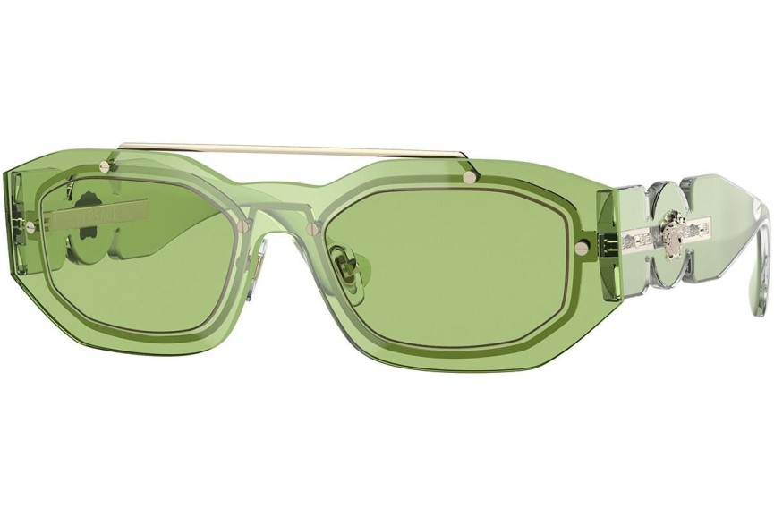 Okulary przeciwsłoneczne Versace Medusa Biggie VE2235 1252/2 Prostokątne Zielone