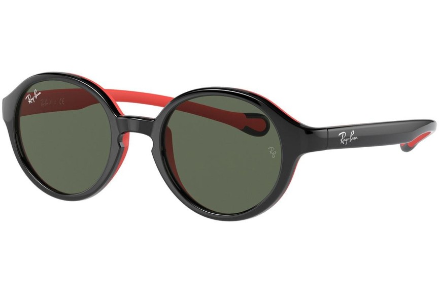 Okulary przeciwsłoneczne Ray-Ban Junior RJ9075S 710071 Okrągłe Czarne