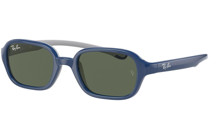 Okulary przeciwsłoneczne Ray-Ban Junior RJ9074S 709671 Prostokątne Niebieskie