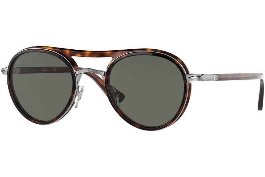 Okulary przeciwsłoneczne Persol PO2485S 114458 Polarized Okrągłe Havana