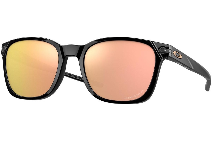 Okulary przeciwsłoneczne Oakley Ojector OO9018-06 Polarized Kwadratowe Czarne
