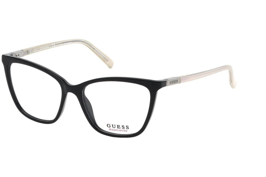 Okulary korekcyjne Guess GU3039 001 Kocie oczy Czarne
