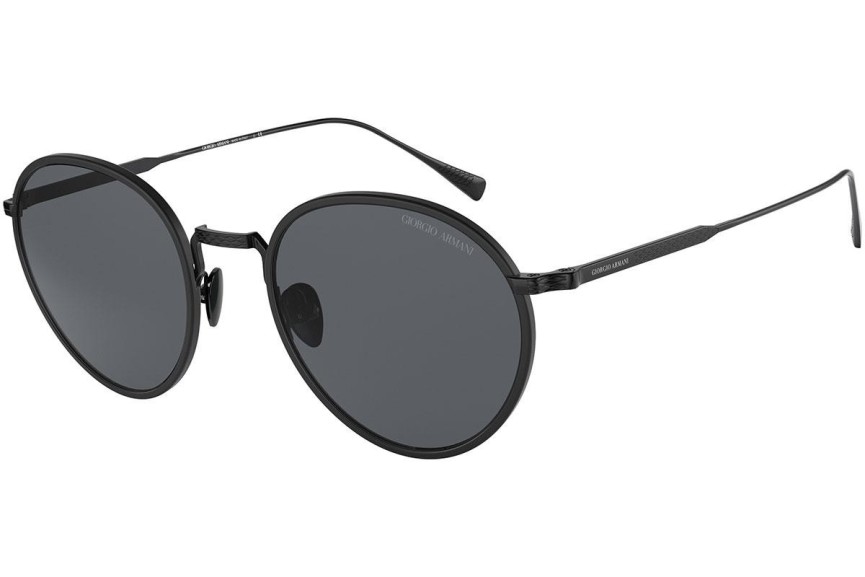 Okulary przeciwsłoneczne Giorgio Armani AR6103J 301487 Okrągłe Czarne