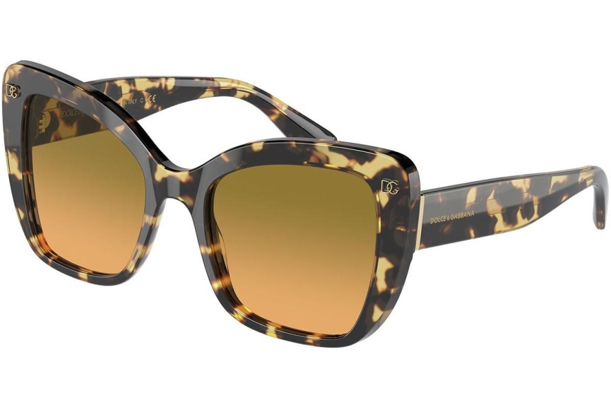 Okulary przeciwsłoneczne Dolce & Gabbana DG4348 512/18 Kocie oczy Havana