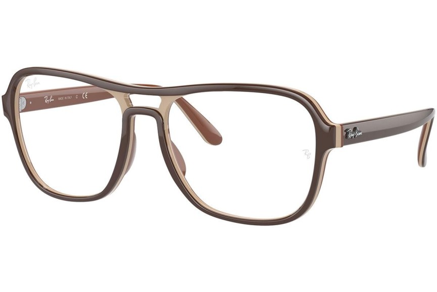 Okulary korekcyjne Ray-Ban Stateside RX4356V 8135 Pilotki (Aviator) Brązowe