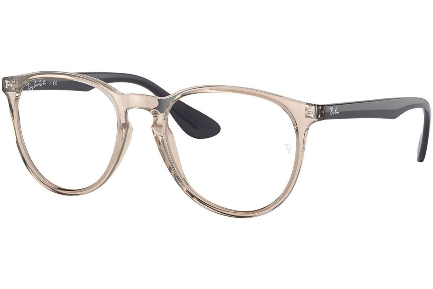 Okulary korekcyjne Ray-Ban Erika RX7046 8138 Kwadratowe Brązowe