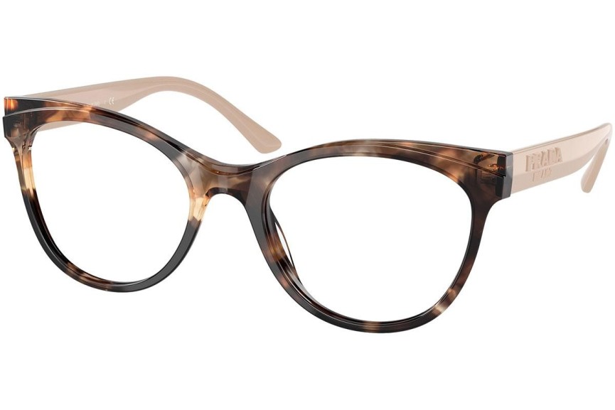 Okulary korekcyjne Prada PR05WV 07R1O1 Kocie oczy Havana