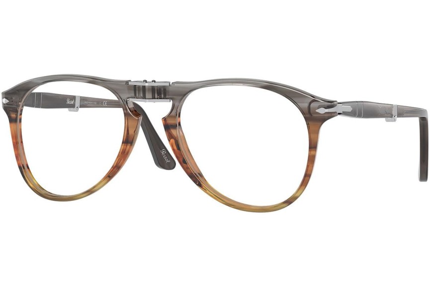 Okulary korekcyjne Persol PO9714VM 1137 Pilotki (Aviator) Brązowe