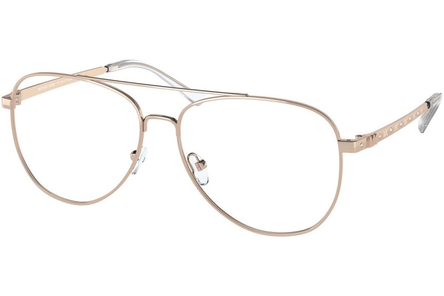 Okulary korekcyjne Michael Kors Procida Bright MK3054B 1108 Pilotki (Aviator) Złote