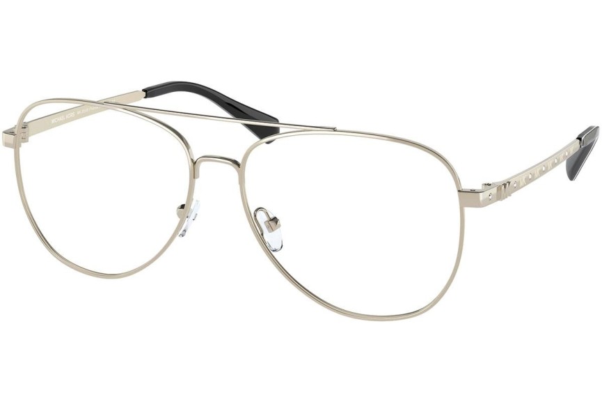 Okulary korekcyjne Michael Kors Procida Bright MK3054B 1014 Pilotki (Aviator) Złote