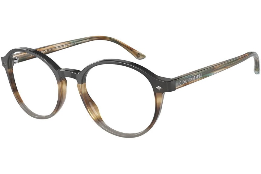 Okulary korekcyjne Giorgio Armani AR7004 5912 Okrągłe Brązowe