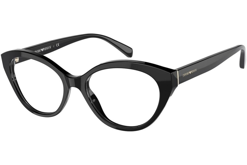 Okulary korekcyjne Emporio Armani EA3189 5017 Kocie oczy Czarne