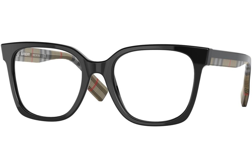 Okulary korekcyjne Burberry Evelyn BE2347 3942 Kwadratowe Czarne