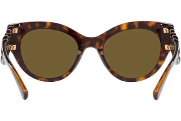 Okulary przeciwsłoneczne Versace VE4408 108/73 Kocie oczy Havana