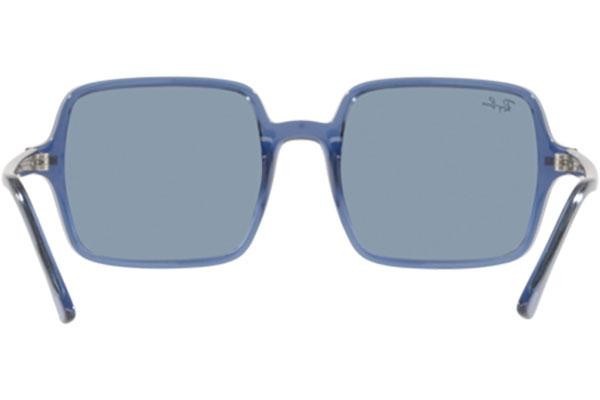 Okulary przeciwsłoneczne Ray-Ban Square II RB1973 658756 Oversize Niebieskie