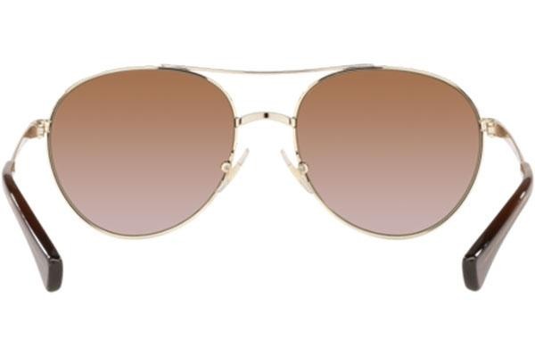 Okulary przeciwsłoneczne Ralph by Ralph Lauren RA4135 911613 Okrągłe Złote