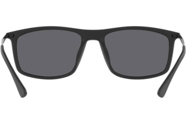 Okulary przeciwsłoneczne Emporio Armani EA4171U 500181 Polarized Prostokątne Czarne