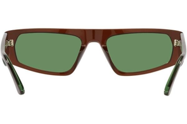 Okulary przeciwsłoneczne Emporio Armani EA4168 5910/2 Prostokątne Brązowe
